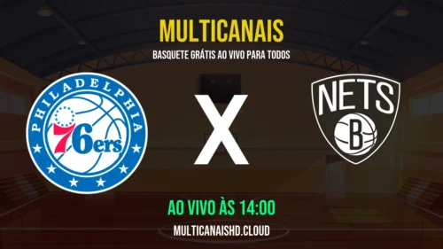 Assistir 76ers x Nets Ao Vivo Online 14/03/2026